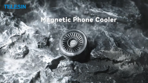 TELESIN Magnetic Phone Cooler Wireless Charging Livestream Gaming Cooling Fan for Mobile Smartphone