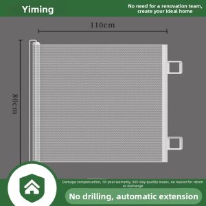 YIMING | Auto-Extending Drill-Free Pet Barrier