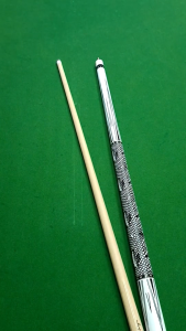 ไม้สนุ๊กเกอร์ 2ท่อน พร้อมหัวไม้ 3 ขนาด (10/11.5/13มม.) จับถนัดมือลายหนังงู กันลื่น