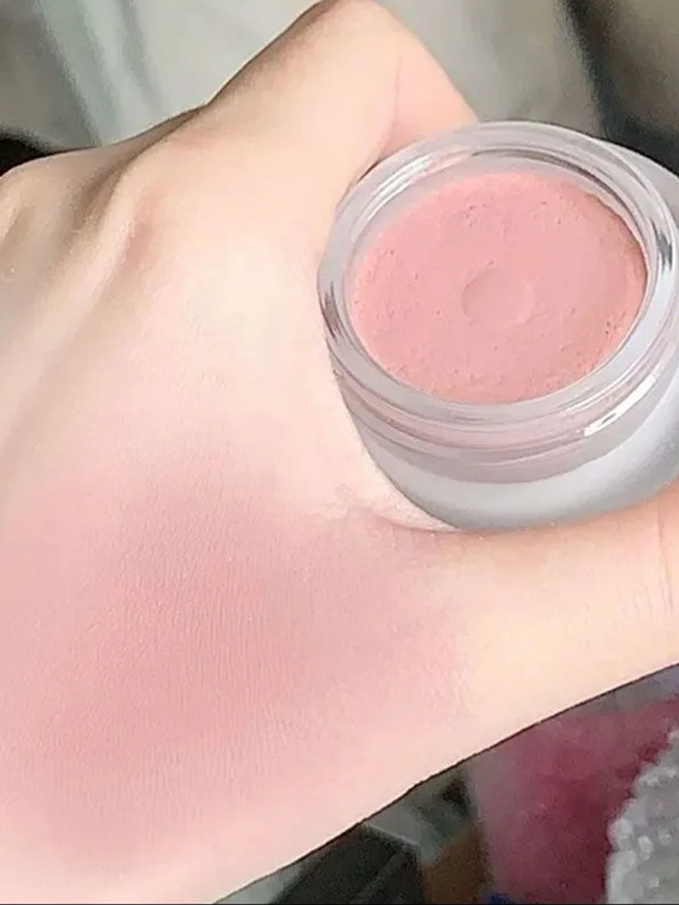 Low Saturation Highlighting Blush Cream Natural Flushed Look Womens Makeup Product Long-lasting Easy to Apply Color Expansive