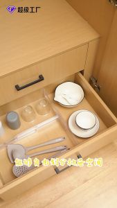 Drawer storage divider Telescopic Durable Drawer Cabinet Storage Divider Can Be Freely Combined Clothing Sorting Divider Storage - LITTLETHINGY