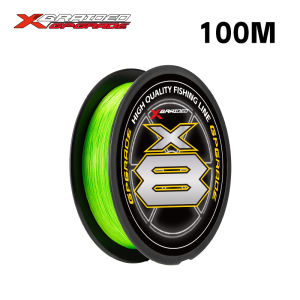 New YGXK 8+1 Strands Braided Fishing Line High Quantity Multifilment Green PE Line Super Strong X8+1 Smooth Durable Fishing Line