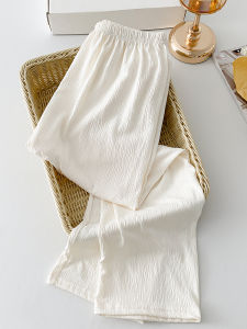 Cotton Silk Sleep Pants Womens Spring Autumn Thin Long Casual Pants Winter Home Wear Pregnant Women Comfortable Loose Trousers