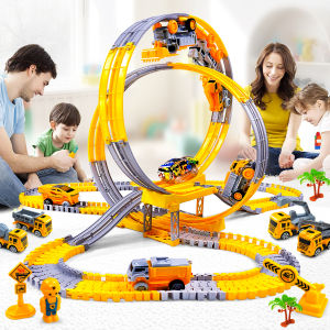 Magic Climbing Engineering Electric Track Toy Car Train Toys for Boys -  Kids Educational Toys for Children Birthday Gift Idea