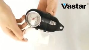 Đồng Hồ Đo Áp Suất Lốp Xe Hơi Ô Tô Xe Máy Cán Ngắn Phạm Vị Đo 0 – 100PSI
