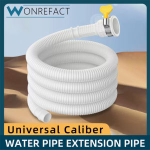 White Air Conditioner Drain Extension Pipe  2m Drain Hose  Thickened Plastic Material  Bathroom Accessories