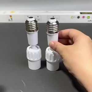 E27 Lengthened Lamp Base 180 Degree Rotation Lamp Holder LED Light Bulb Extension Lamp
