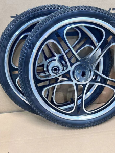 Thickened Tricycle Wheel Set Front and Back Wheels Modified Car Power Car Rickshaw Aluminum Alloy 16-Inch 20-Inch Car for the Old