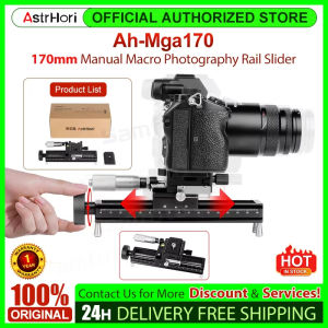 AstrHori AH-MGA170 Manual Macro Photography Rail Slider With 1/4 Screws Quick Release Plate Focus Stacking for DSLR Camera