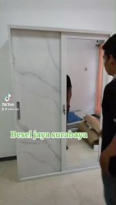 Lemari Baju Besi LB-A25 - Lemari Baju Sliding - Lemari SLiding Baju - Lemari Baju - Lemari Baju anti karat - Lemari Baju