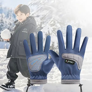 GTUBIKE Winter Cycling Gloves Children Autumn Winter Warm Sports Gloves Water-Repellent Boy Girl Skateboard Skiing Kid Gloves