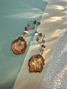 Original Design Herbal Medicine Plant Simple New Chinese Style Earrings for Women  out Fashion Jewelry Accessories