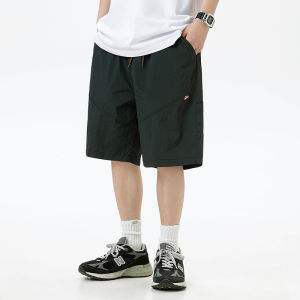 Summer Casual Thin Mens Shorts Five-Quarter Outdoor Functional Workwear Straight Leg Quick Dry Versatile Pants Loose Fit Elastic Waist