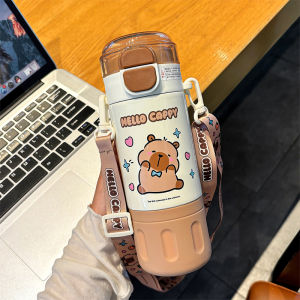 Portable Childrens Water Bottle Straw Insulated Stainless Steel 316 School Specialty Student Crossbody Beverage Container