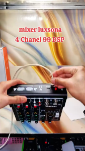 Mixer profesional 4-chanel/99DSP Mixer suara/mixer USB Bluetooth Amplifier/Electro Bluetooth 48V Phantom Power DJ Audio Mixer