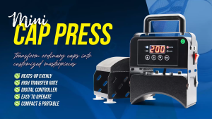 Digiprints PH - Mini Cap Press Machine Black Portable Handheld Heat Press for Net Cap