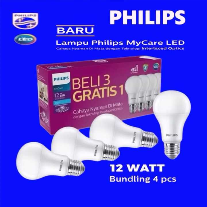 promo lampu Philips beli 3 GRATIS 1 Lazada Indonesia