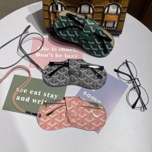 Minimalist Sunglasses Glasses Cosmetics Bag Portable Anti-Pressure Ins Glasses Case Men and Women Myopia Glasses Sling Protective Case