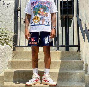 Rieeia Summer Fashion Pioneer Quick Drying Breathable American Casual Shorts Loose Running Training Basketball Shorts for Men and Women