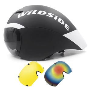 Wildside Aero TT Road Bicycle Helmet Racing Cycling Sports Triathlon TT Ultralight Bike Safety Helmet Goggles Bike accessories