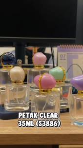 [ 1 PCS ] BOTOL KOSONG MINYAK WANGI 35ML PETAK CLEAR PRESS ( S3886 )