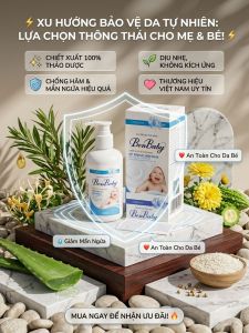 Sữa tắm gội thảo dược BonBaby (Chai 200ml/hộp) - Làm sạch dịu nhẹ phù hợp cho trẻ em.