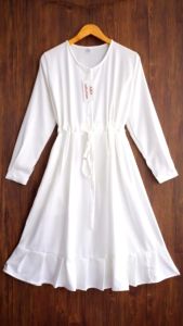 Tunik Wanita Polos Variasi Tali Pinggang Dan Ruffle By Azka Collection