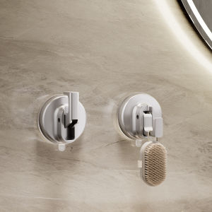 Reusable Suction Cup Hooks Vacuum Suction ABS Waterproof Hooks Punch-free Kitchen Bathroom Wall Hanger Towel Clothes Hook Rack