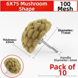 XINGONG | Metal Polishing Cleaning Grinding Head Stainless Steel Brushing Wheel