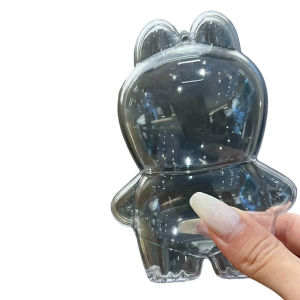 NEW Transparent Protective Case For LABUBU 4 PIN FOR LOVE Series Vinyl Plush Doll Dust Cover Storage Box For LABUBU Accessories