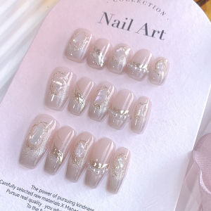 Lilynail Handmade Nail Art Stickers Gentle Star River Meteorite Design New 2024 Wearable False Nails for Any Skin Type