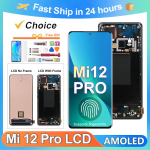 6.73For Xiaomi 12 Pro For AMOLED Mi 12 Pro 2201122C 2201122G LCD Display Touch Screen Digitizer Assembly Replacement