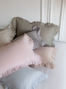 Simple Edged Aesthetic Pure Cotton Double Layer Pillowcase Single Piece Pair Pack 48x74cm Home Use Breathable Sweat Absorbent