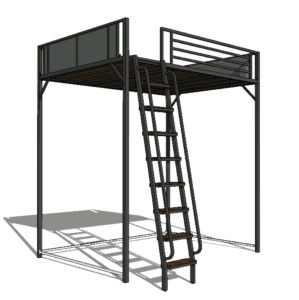 Loft bed platform customize