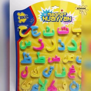 Mainan Magnetik Huruf Arab 3D Hijaiyyah Hijaiyah Plastik Magnet Huruf Tempel Kulkas - RKC01027-1