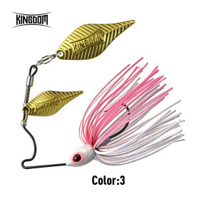 KINGDOM | Kingdom Titanium Spinnerbait 5g 7g 10g 14g Colorful Skirt Double Willow Blade Bass Jig Freshwater Saltwater For Bass Fishing