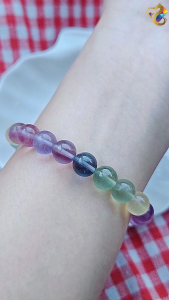 Collection Grade Colorful Duo Bao Fluorite Bracelet