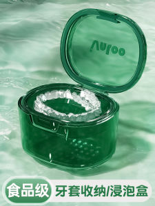 Invisible Orthodontic Retainer Storage Box Portable Soak Cleaning Dental Appliance Case for Children Orthodontic Teeth Correction