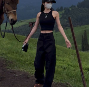 Quần Jeans Denim Ống Rộng Cạp Cao Cho Nữ Mùa Hè 2025 Quần Thường Ngày Dài Đến Mắt Cá Chân Thẳng Quần Thường Ngày Cho Người Cao Cấp