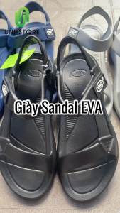 Giày Sandal Nam Nũ Chất Liệu Nhựa EVA Mềm Nhẹ Êm Chân Thoải Mái Chống Trơn Trượt (FORM LỚN ĐẶT LÙI 1 SIZE) Giày đi học - Giày đi làm - Giày đi chơi