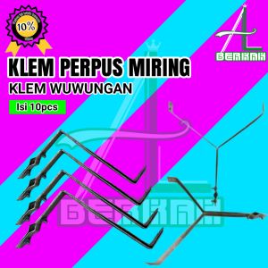 Klem Perpus Miring Isolator Kabel Penangkal Anti Petir Grounding Rod Clamp Rod Grounding Clam Ground Rod Clem Wuwung 10pcs