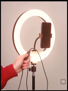 โคมไฟแต่งหน้า 10 นิ้ว ไฟแหวน LED แถมขาตั้ง โคมไฟแต่งหน้า