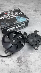 5.5 RACING Radiator Big Fan Y15 LC135 RS150 Kipas Besar Motocross Dirt Bike Engine Oil Cooling Fans 12V for ATV Quad Go Kart Honda Yamaha