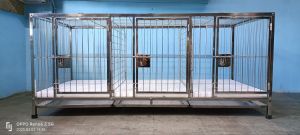 2×4.5×2  3doors framed.. stainless 304 dog cage