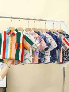 Summer Pure Cotton Thin Short Sleeve Shirt