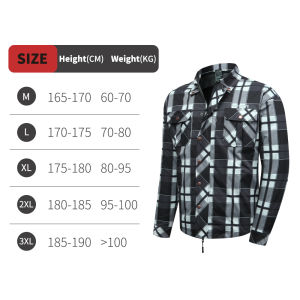 WOSAWE | WOSAWE Men Classic Plaid Motorbike Jacket Multi-Pocket Urban Biker Outerwear with Zipper & Snap Closure