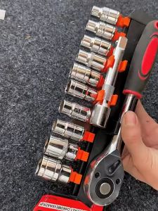 EOSM ชุดเครื่องมือ ประแจ ชุดบล็อก ขนาด 1/2 (4หุน) CR-V แท้ เกรดCRV SOCKET SET 12 PCS / SET 24 PCS บล็อกแขวน ประแจแขวน