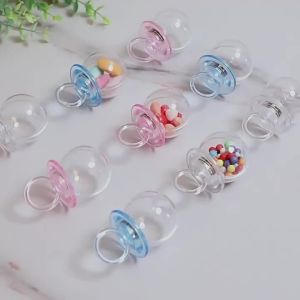 12 Chiếc Hộp Kẹo Cưới Bằng Nhựa Trong Suốt Hình Núm Vú Giả Dễ Thương Lưu Trữ Cho Bé Tắm Tiệc Sinh Nhật Quà Tặng