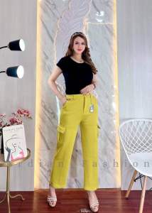 Celana wanita kulot cargo scuba highwaish scuba pants cargo premium wanita kekinian
