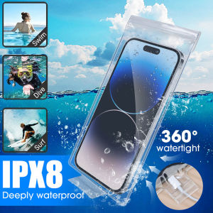 5Pcs Underwater Waterproof Phone Bag Transparent Riding Rain-proof Mobile Phones Pouch Universal Summer Swimming Phone Protector Cover